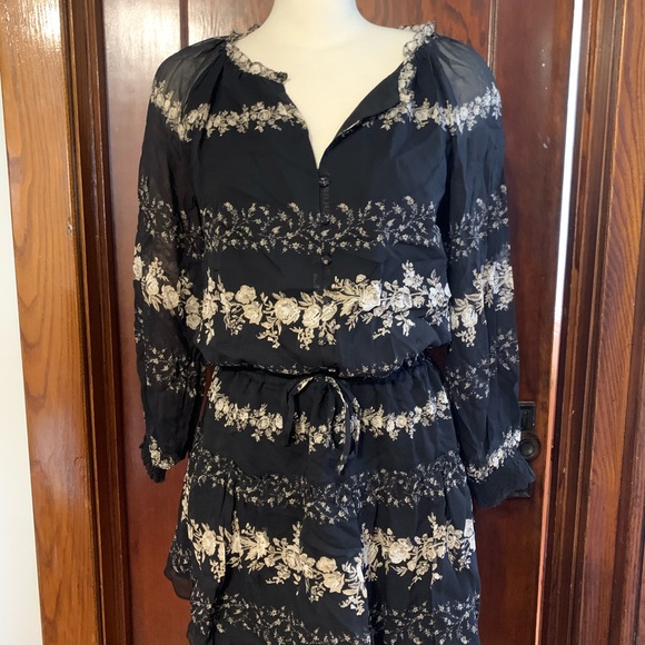 Joie silk large size tie waist dress - Picture 6 of 8